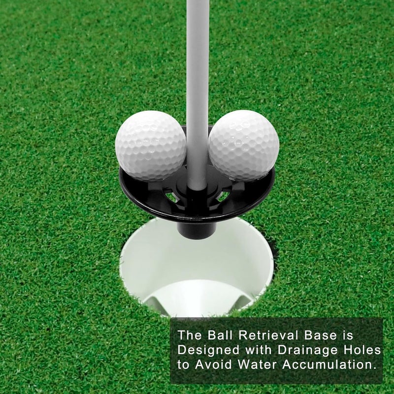 COGOLFING Golf Flagpole - Detachable Design - Ball Retrieval Base - Perfect for Backyard Practice Putting Green, Country Club, Driving Range - 3FT | 6FT in Height Optional - Image 4